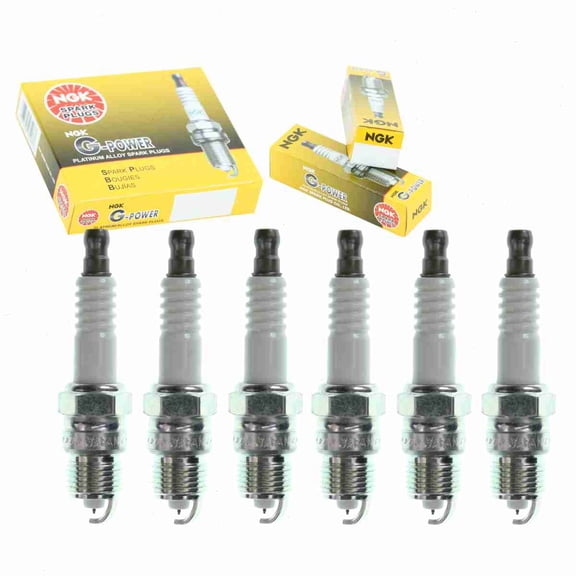 6 pc NGK G-Power Spark Plugs compatible with Chevrolet Astro 4.3L V6 1985-1995