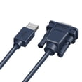 thumbnail image 2 of USB To RS232 Serial Adapter 1.2M USB To Serial Converter DB9 9 Pin Port RS232 Cable for PAD, Serial Modems, Router, GPS, Firmware Update, 2 of 9