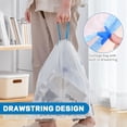 thumbnail image 4 of 4 Gallon Small Drawstring Trash Bags,Unscented,Ultra Strong,White,120 Count, 4 of 8