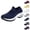 Dark Blue, variant on longantii Orthopedic Casual Shoes for Women Arch Support Non Slip Slip on Nurse Shoes Wide Width Knitted Mesh Stretch Hiking Shoes Comfort 2026 New Orthopedic Shoes Dark Gray