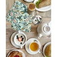 thumbnail image 4 of Boho Sage Green Floral Kitchen Dish Towels for Drying Dishes Set of 3, Farmhouse Botanical Vintage Paisley Flower Waffle Weave Microfiber Hand Tea Towels Quick Dry & Absorbent Towel 15.7x23.6, 4 of 7