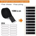 thumbnail image 5 of Hook and Loop Straps with 50 Metal Buckles, Adjustable Fastening Cable Straps, Cut-to-Length Cinch Strap, Reusable Nylon Securing Cord Ties for Organizer or Storage, 5 of 6