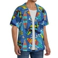 thumbnail image 2 of Kdxio Men's Hawaiian Shirt for Men Short Sleeve Shirt Hawaiian Style Summer Casual Holiday Beach Button Down T-Shirts, 2 of 7