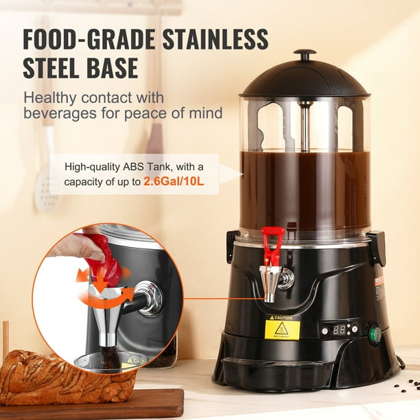 VEVOR Hot Chocolate Dispenser 2.6 Gal / 10 L Hot Chocolate Machine