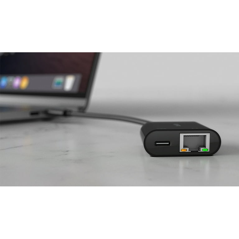 Belkin INC001BTBK USB-C to Ethernet + Charge Adapter