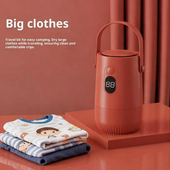 Portable Dryer, Clothes Dryer, Small Foldable Travel Electric For Apartment Hotel Home Camping Housewarming Quiet Household Energy Efficient Foldable
