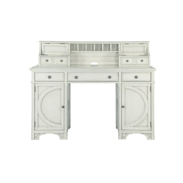 Magnussen Han Park Counter Height Home Office Desk In White Com Magnussen Han Park Counter Height, Countertop Height Office Desk