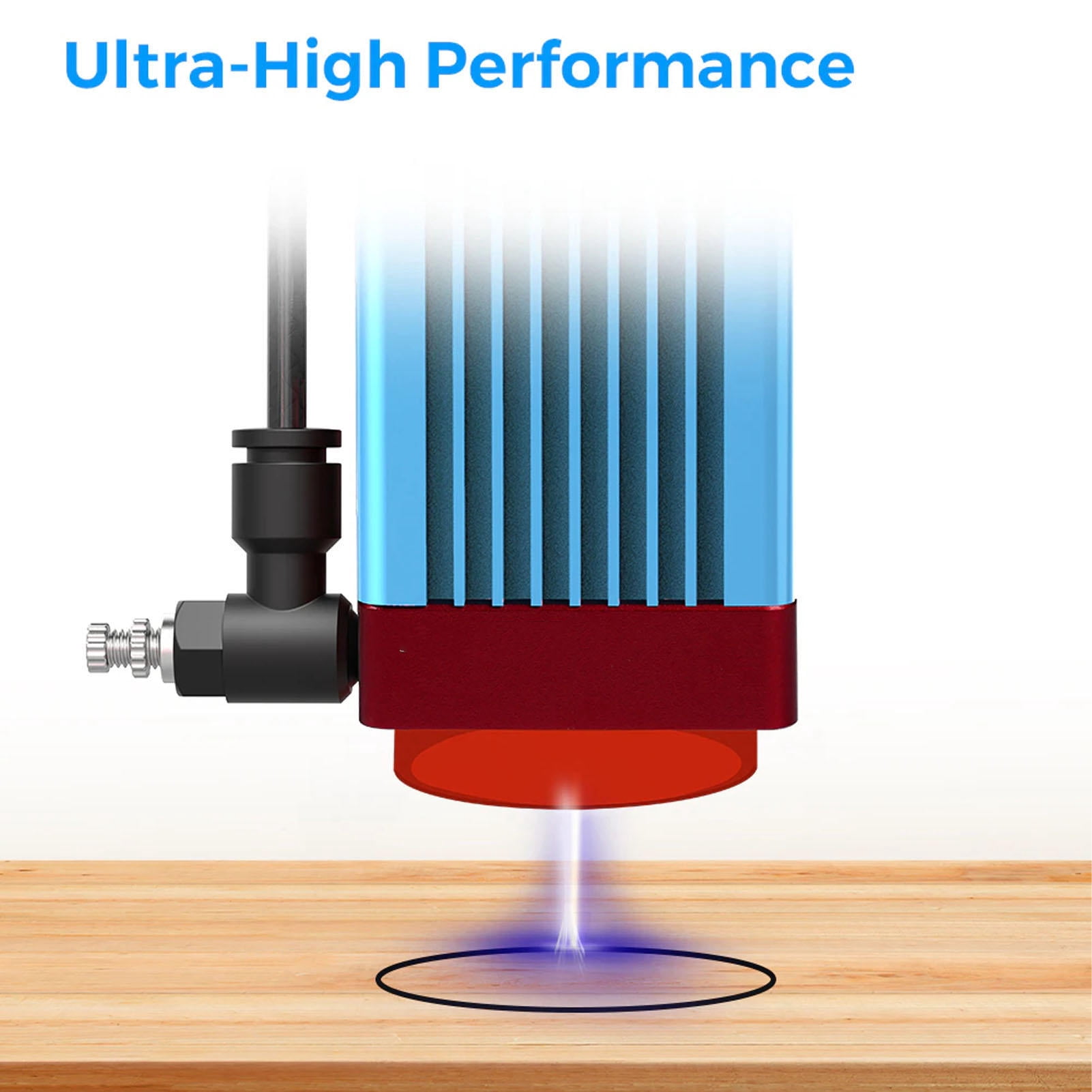 Yajisi Adjustable Air Assist Pump 10‑30 L/min, Low‑Noise ≤55 dB, Airflow Control for Laser Cutting & Engraving Machines