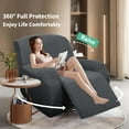 thumbnail image 7 of Ystyle Recliner Chair Cover Stretch Couch Cover for Recliner Chair Washable Slipcover Furniture Protector for Dogs,Pet Cats,Dark Grey, 7 of 7