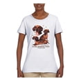 thumbnail image 2 of If It's Not a Dachshund It's Just a Dog Gift | Womens Dog Lover Graphic T-Shirt, White, X-Large, 2 of 3