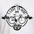 thumbnail image 3 of CafePress - I Love To Ride My Bike Fitted T Shirt - Fitted T-Shirt, Vintage Fit Soft Cotton Tee, 3 of 4