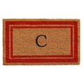 thumbnail image 4 of Red Border Monogram Doormat (Letter H), 4 of 5