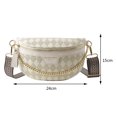 thumbnail image 4 of Bolsa De Pecho Rhombic Lattice Chest Bag Casual Chain Lady Crossbody Bag para viajes (Beige) Tmvgtek Para Estrenar, 4 of 9