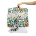 thumbnail image 4 of ZIATUBLES Stand Mixer Dust Cover Portable Appliance Cover with Top Carry Handle Compatible with 4.5-5 Quart Washable Kitchen Mixer Organizer Decor Cover, Butterfly Boho Mandala Flower, 4 of 7