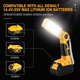 thumbnail image 4 of Luz de Herramienta de 12W 14.4V-18V Luz de Trabajo Led For Dewalt For Makita para Bosch para Milwaukee Linterna de Batería de Litio de 18V para Exteriores, 4 of 23