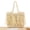 Beige, variant on Yoyauz Women's Grass Woven Beach Bag - Women's Beach Handmade Woven Handbag, Summer Mesh Hollow Shoulder Bag, Suitable for Holidays