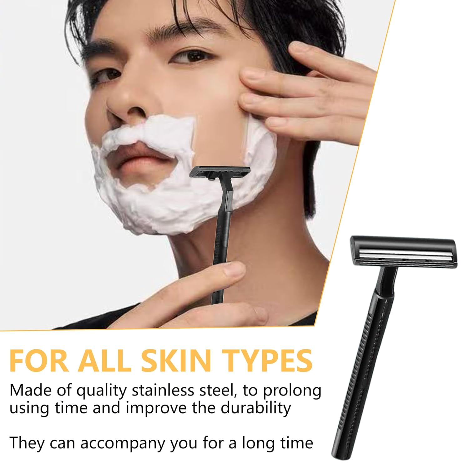 Bulk Disposable Razors 300 Pcs - Twin Blade, Portable, for Men & Women, Ideal for Hotels, Travel, Charity, and Everyday Use