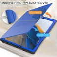 thumbnail image 7 of TECH CIRCLE Magnetic Stand Case for Samsung Galaxy Tab A8 10.5 Inch 2022 Release - Multiple Angles Shockproof Rugged Soft TPU Cover with Pencil Holder Card Slots Auto Sleep/Wake Smart Case,Blue, 7 of 7