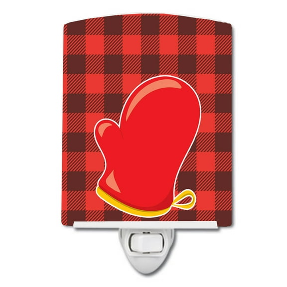 Backyard BBQ Mitt Ceramic Night Light