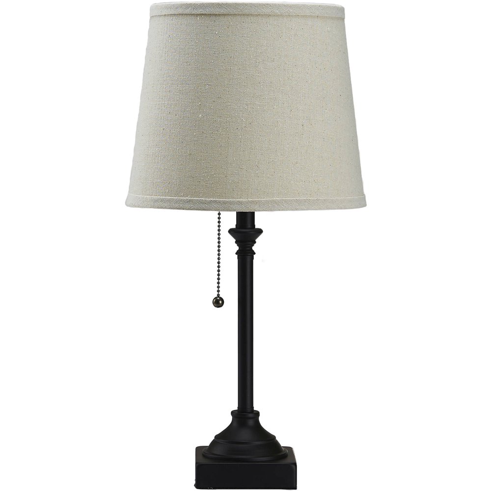 Mainstays Bronze Metal Pull Chain Accent Lamp 19"H, LED Bulb Included