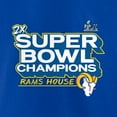 thumbnail image 4 of Men's Royal Los Angeles Rams Super Bowl LVI Champions Big & Tall Parade Long Sleeve T-Shirt, 4 of 4
