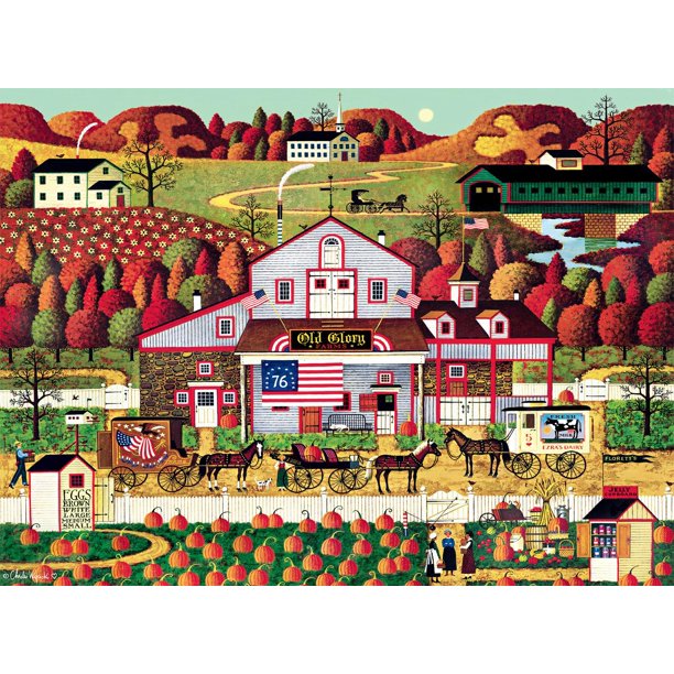 Rompecabezas Buffalo Games Charles Wysocki Autumn Farms 1000P