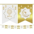 thumbnail image 2 of Moocorvic Ramadan Banner Decorations Hanging Star Moon Bunting Sign for Home Mantle Fireplace Happy Ramadan Birthday Wedding Party Supplies,, 2 of 2