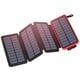 thumbnail image 1 of Cargador solar Hiluckey de 25000 mAh con 4 paneles solares, 3 USB, rojo, 1 of 8