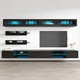 thumbnail image 3 of Meble Furniture Fly I2 33TV Wall Mounted Floating Modern Entertainment Center Black/White, 3 of 5