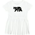 thumbnail image 3 of Inktastic West Virginia Black Bear Silhouette Girls Baby Dress, 3 of 5