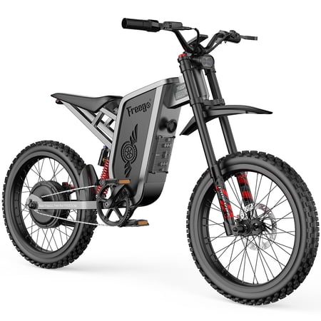 Freego X2 Pro Electric Dirt Bike for Adults,6000W Peak Motor,60V 30Ah Battery,50 MPH,56 Miles,4-Piston Hydraulic Disc Brakes,19" Motorcycle Tires