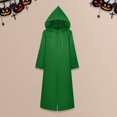 thumbnail image 1 of Abrigo con capucha y cordón para mujer corte holgado capa básica con capucha para fiesta de Halloween, 1 of 9