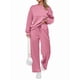 thumbnail image 1 of Traje de Dos Piezas para Mujer: Sudadera de Larga y Pantalón de Otoño. Traje Informal. Rosa XL, 1 of 9