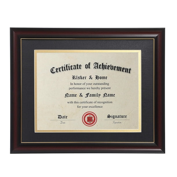 Marcos para diplomas ELSKER&HOME, madera de cerezo clásica, 21 x 29,7 cm
