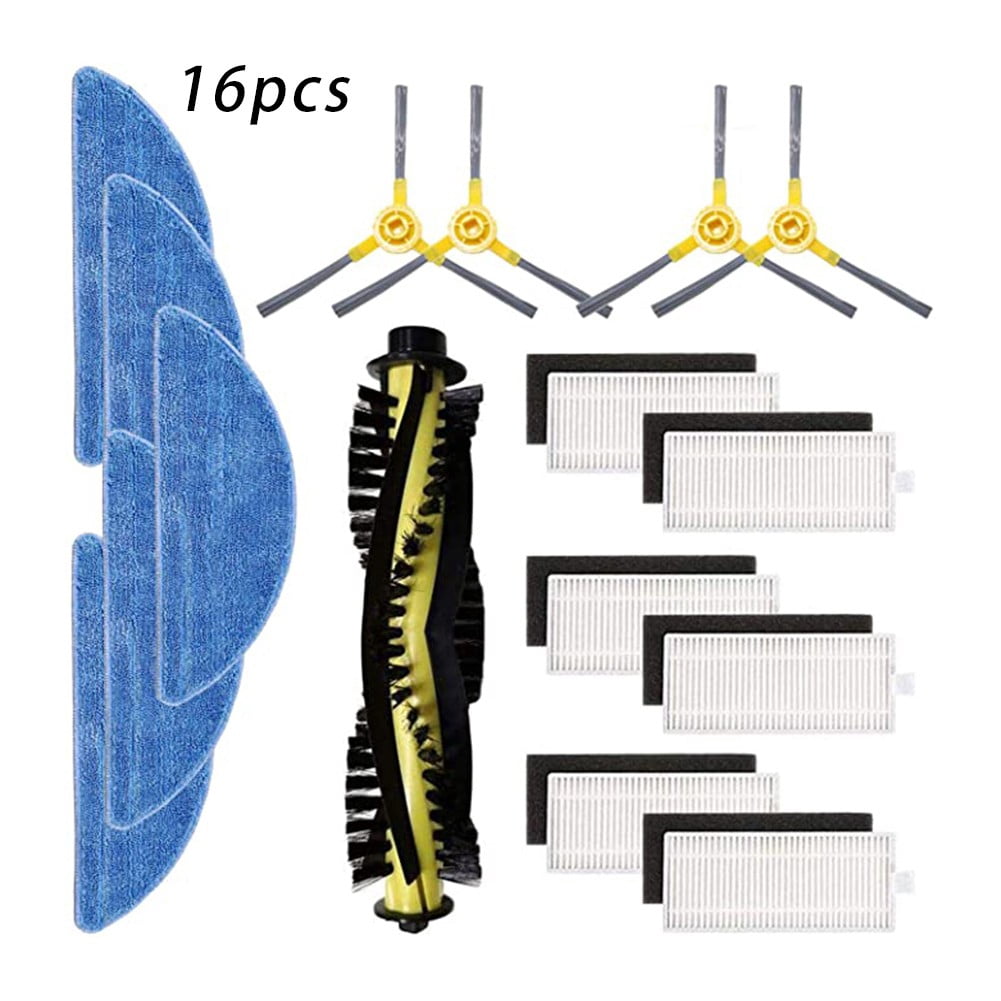 Yaserli 16pcs Robot Side Brush Filter Mop Cloth Kit For IKOHS NETBOT S15  SmartGo - Walmart.com