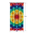 thumbnail image 5 of Rainbow Tie Dye Mandala Pattern Shower Curtain 36"x72" ,Bathroom Decorative Shower Curtains Set with 12 Hooks,Modern Waterproof Washable Shower Curtain, 5 of 6
