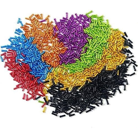 100 Pcs/Lot Bicycle Cable End Caps Aluminum Alloy Brake Shifter Inner Cable Tips Crimps Bicycles Derailleur Shift Wire Ferrules-dh