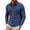 Blue, variant on Polo Shirt Men Long Sleeve Button Tees Shirt Basic Black Mens Casual Clothing