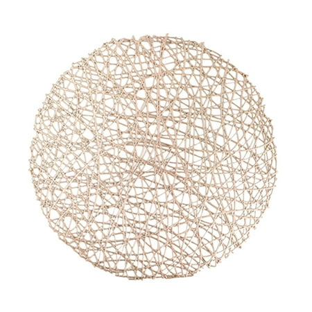 

round Table Place Mats Indoor Kitchen Woven Chargers Plate Mates 6 Pieces Dining Room Centerpieces for Tables Dining Table Set for 4 round Kitchen Table round Set for 4 Table Mat Oval Plate Mats for