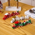 thumbnail image 5 of Tren de Navidad pintado de madera decoración navideña juguetes de regalo para niños, mini adornos para regalo de Festival, 5 of 5