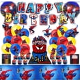 thumbnail image 1 of Kit de Globos Metalicos y de Látex Decorativos para Fiesta Alusivos al Hombre Araña en color Azul, Rojo y Amarillo, 1 of 7