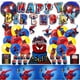 thumbnail image 1 of Kit de Globos Metalicos y de Látex Decorativos para Fiesta Alusivos al Hombre Araña en color Azul, Rojo y Amarillo, 1 of 7