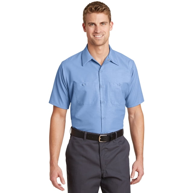 Red Kap Men's Industrial Short Sleeve Work Shirt