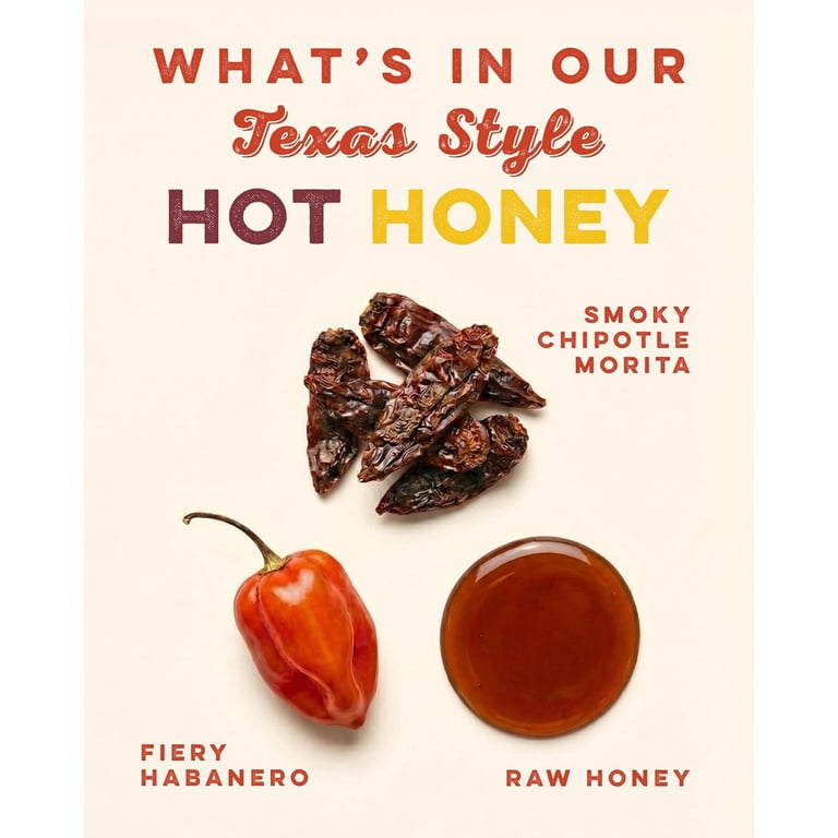 Desert Creek Honey, Texas Style Hot Honey, 12oz, Spicy Sweet