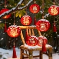 thumbnail image 3 of Dserhfy Chinese New Year Hanging Lanterns, Small Lighted Red Lantern with Tassel for Spring Festival, 3 of 8