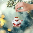 thumbnail image 6 of LanSuare Christmas Hanging Ornament, Acrylic Mini Cute Character Pendant, Suitable for Xmas Tree, Holiday Party, Indoor Outdoor Hanging Decoration, 6 of 7