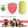 thumbnail image 3 of Juguetes masticables duraderos para perros, dispensadores de golosinas para perros con sabor a fresa, juguetes de goma para limpiar los dientes para perros grandes, medianos y pequeños, 3 of 3