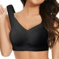 thumbnail image 2 of Women's Front Side Buckle Womens Bras Comfortable Packs Lace Edge without Steel Womens Bras Sexy Ring Movement Seamless Gathering Womens Bras No Underwire Adjustment Yoga Sleep Large Bra, 2 of 3