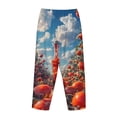 thumbnail image 3 of Lsque Tomato Field Bottle Print Women's Pajama Pants, Lounge Pant - Comfortable Home Wear,Elastic Waistband, Stylish Design-Large, 3 of 9
