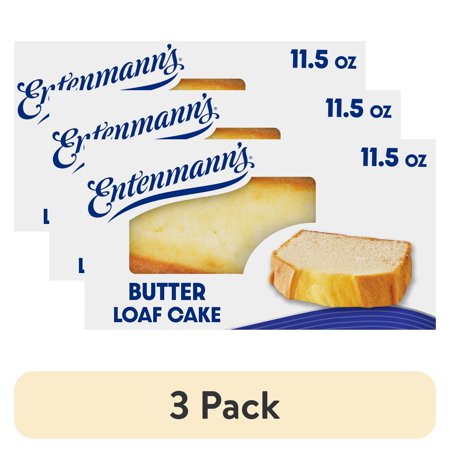 (3 pack) Entenmann's Butter Loaf Cake, 11.5 oz, Loaf Cake, Box